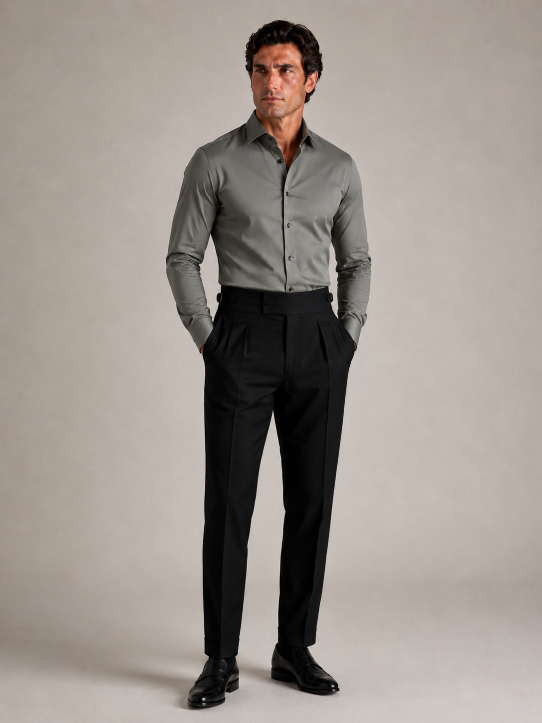 Graphite Grey Stretch Premium Shirt