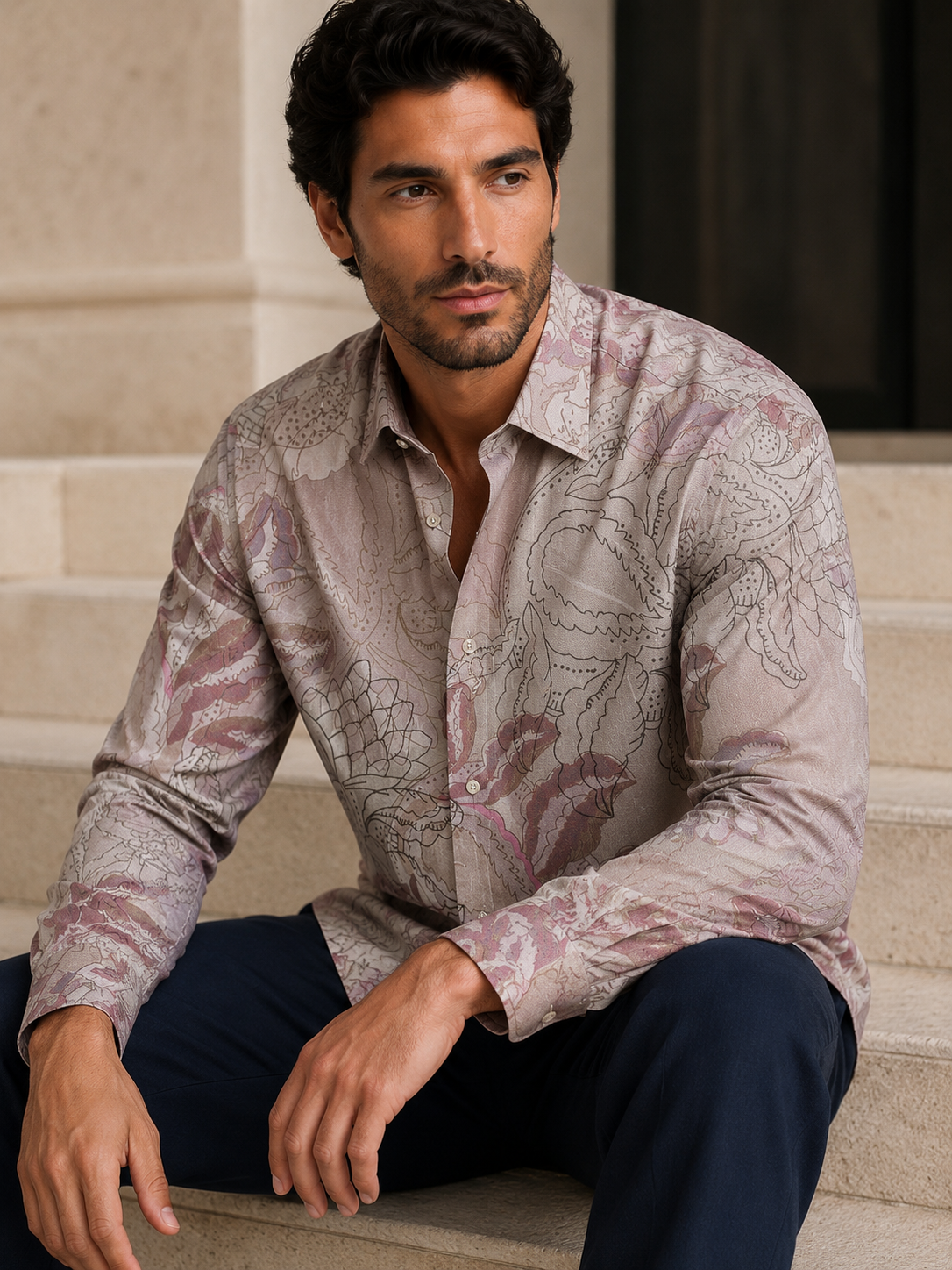 Crawford Abstract Print Shirt