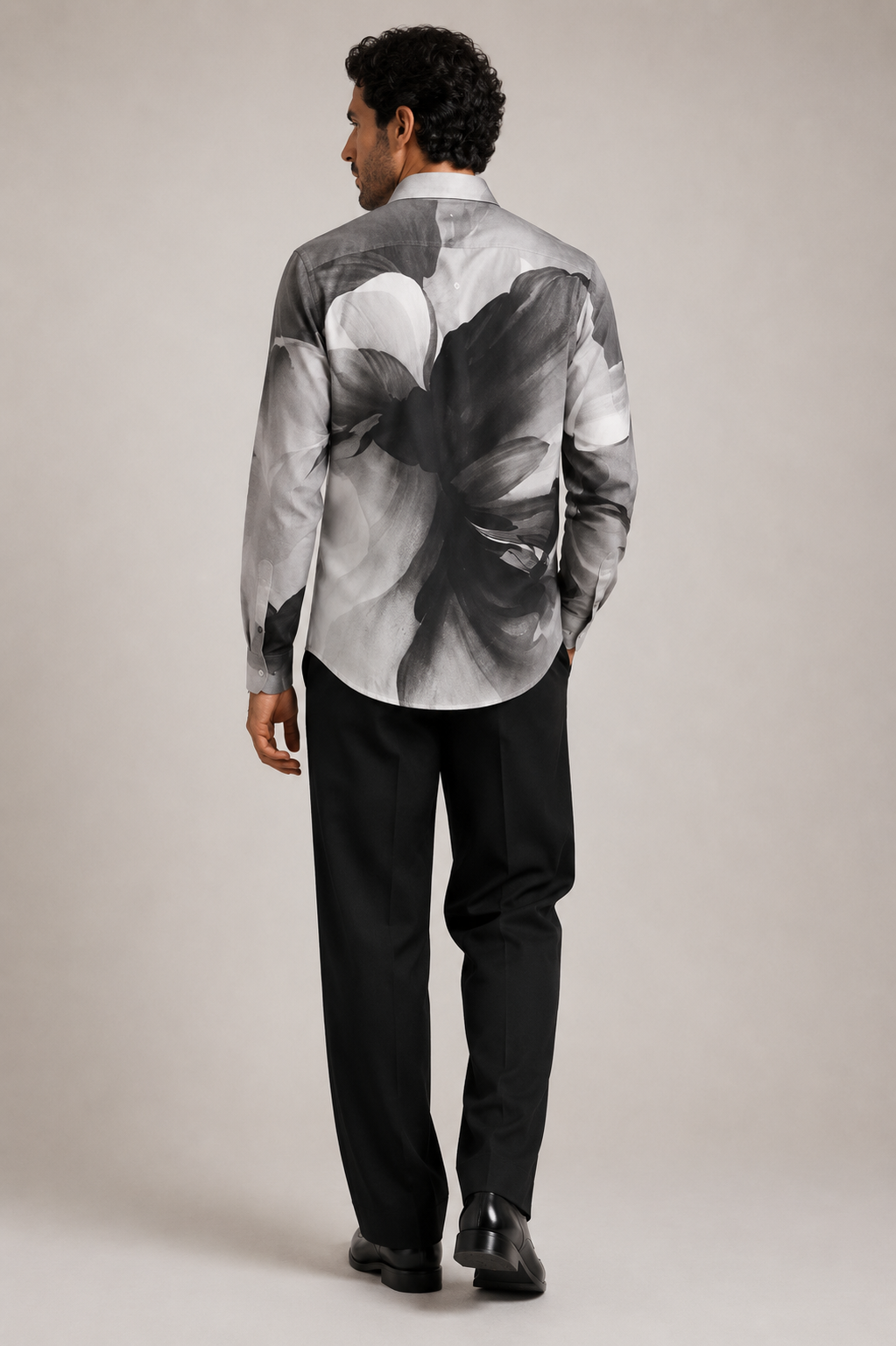 Black Asphalt Print Shirt
