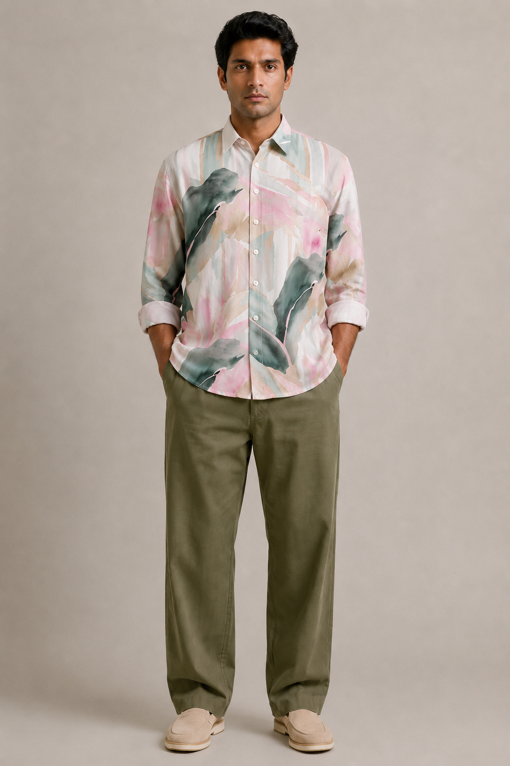 Bright Tree Print Shirt