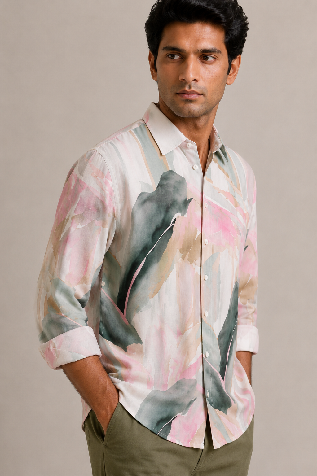 Bright Tree Print Shirt