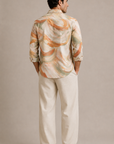 Orange Dreamy Print Shirt