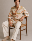 Orange Dreamy Print Shirt