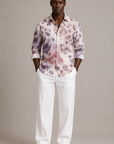 Lilac Flower Print Shirt