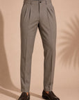 Taupe Pleated Trouser