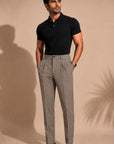 Taupe Pleated Trouser