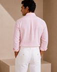 Pink Linen Casual Shirt