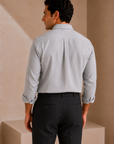Light Grey Linen Casual Shirt