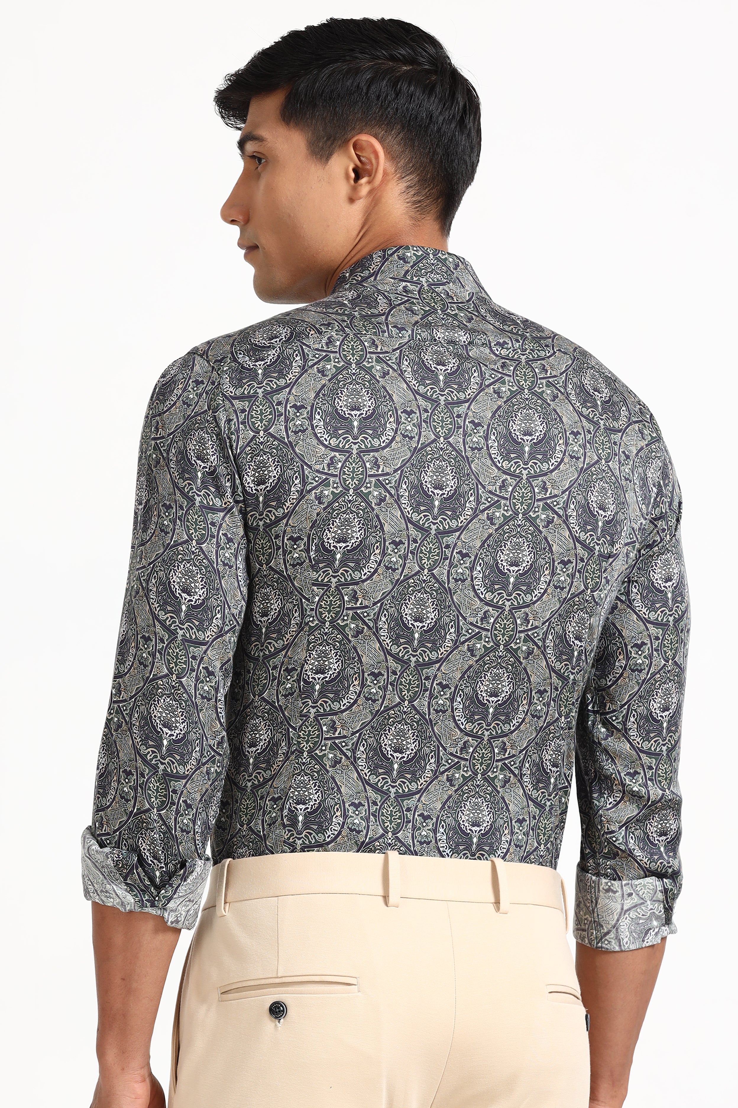 Ornate Floral Geometric Shirt