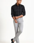 Black Square Check Shirt