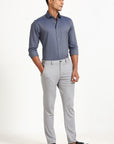 Blue Herringbone Formal Shirt