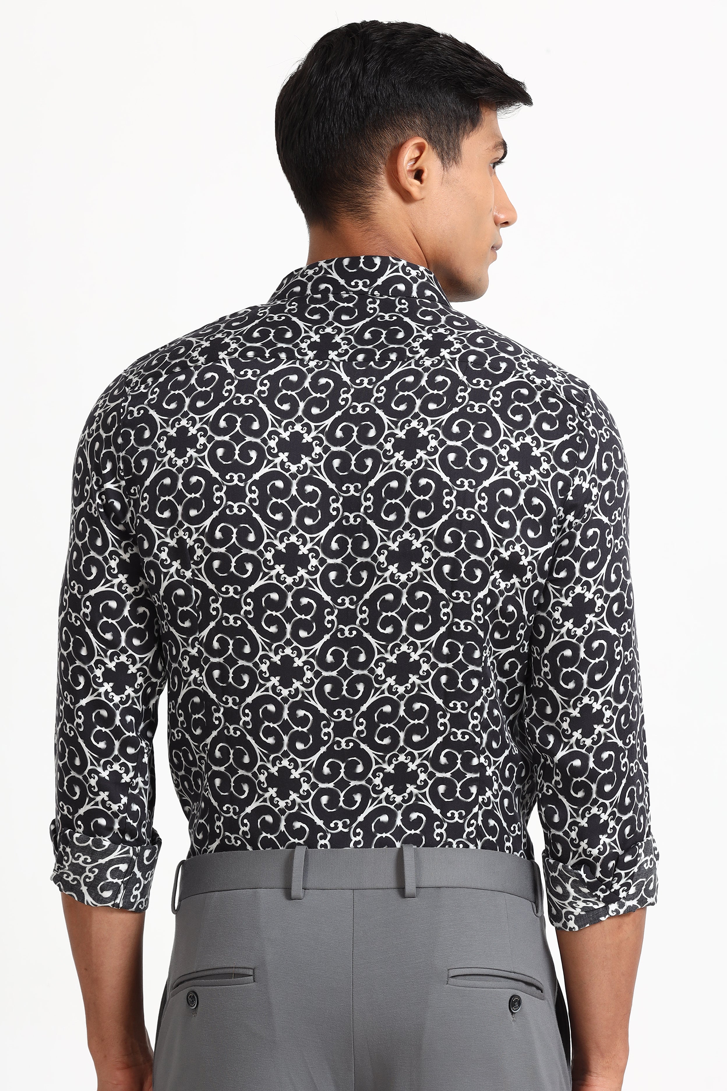 Midnight Swirl Elegance Shirt