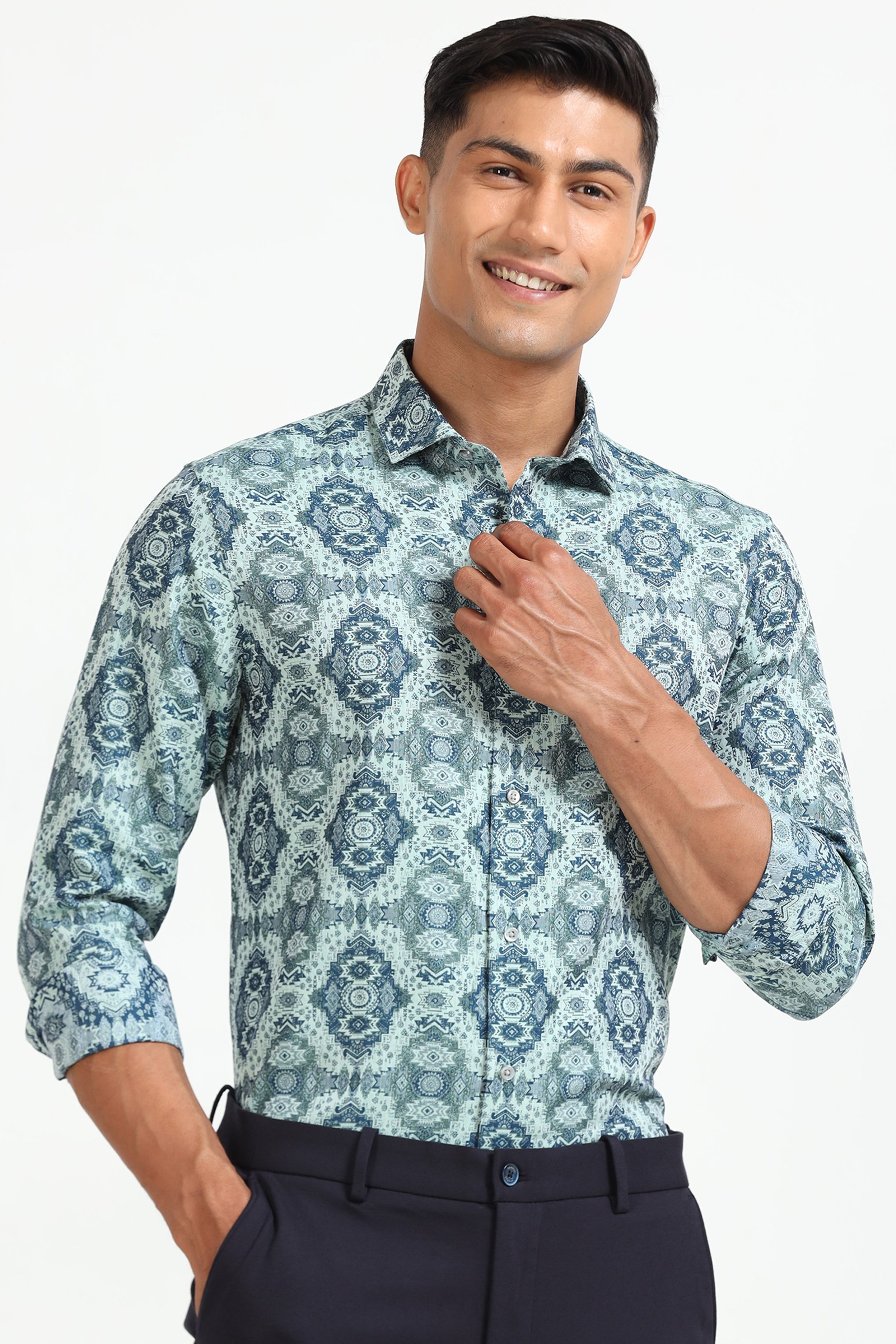 Indigo Kaleidoscope Shirt