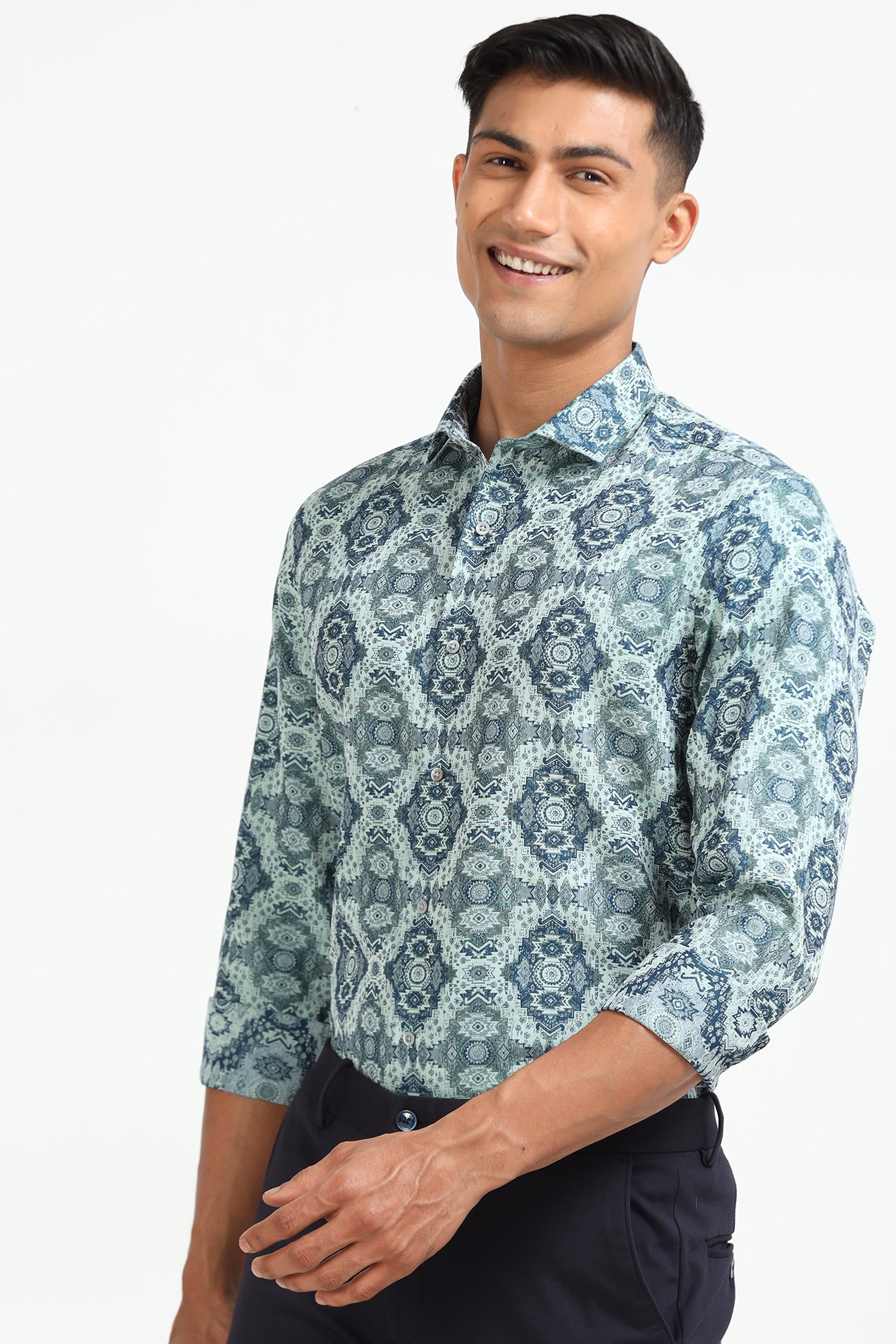 Indigo Kaleidoscope Shirt