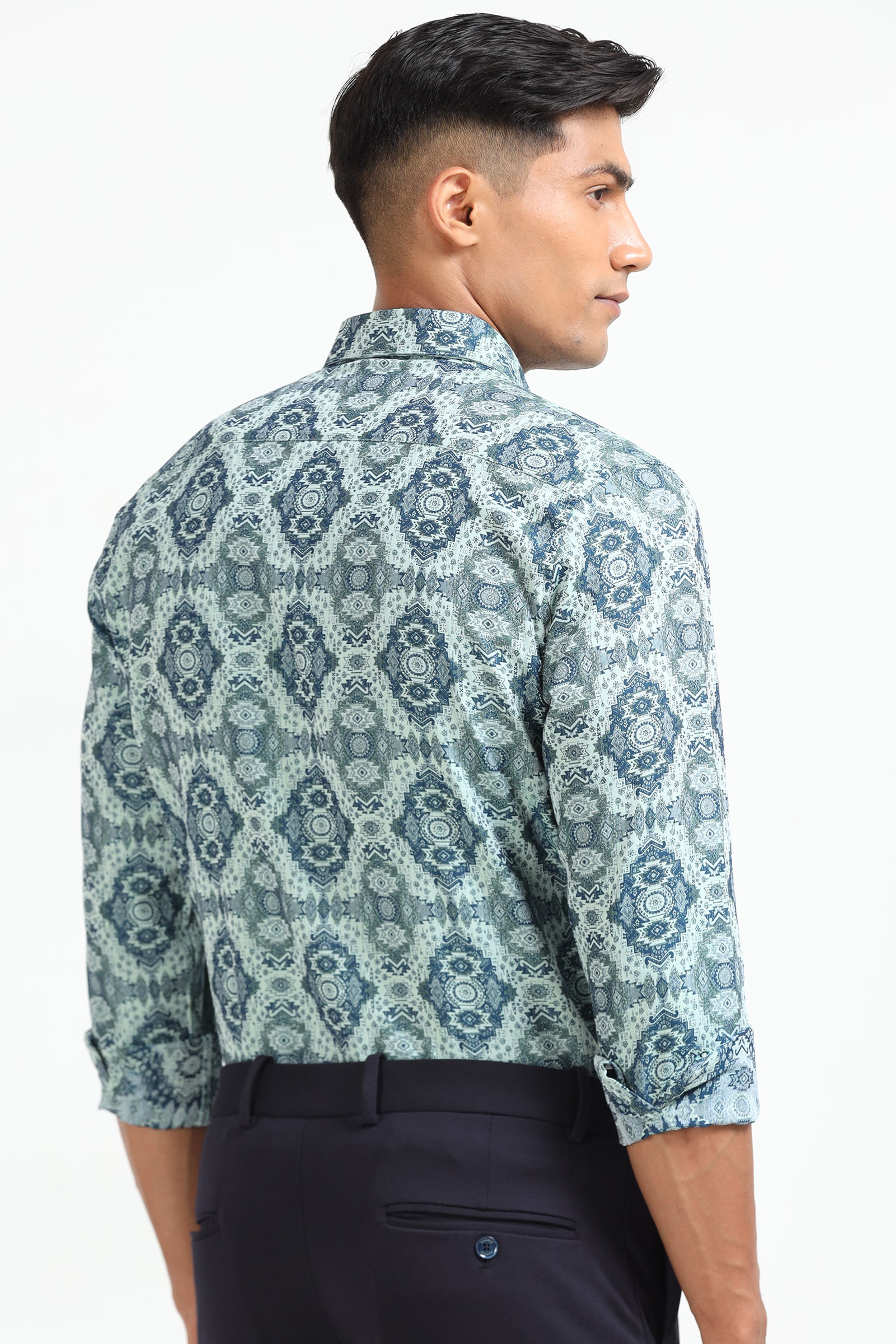 Indigo Kaleidoscope Shirt