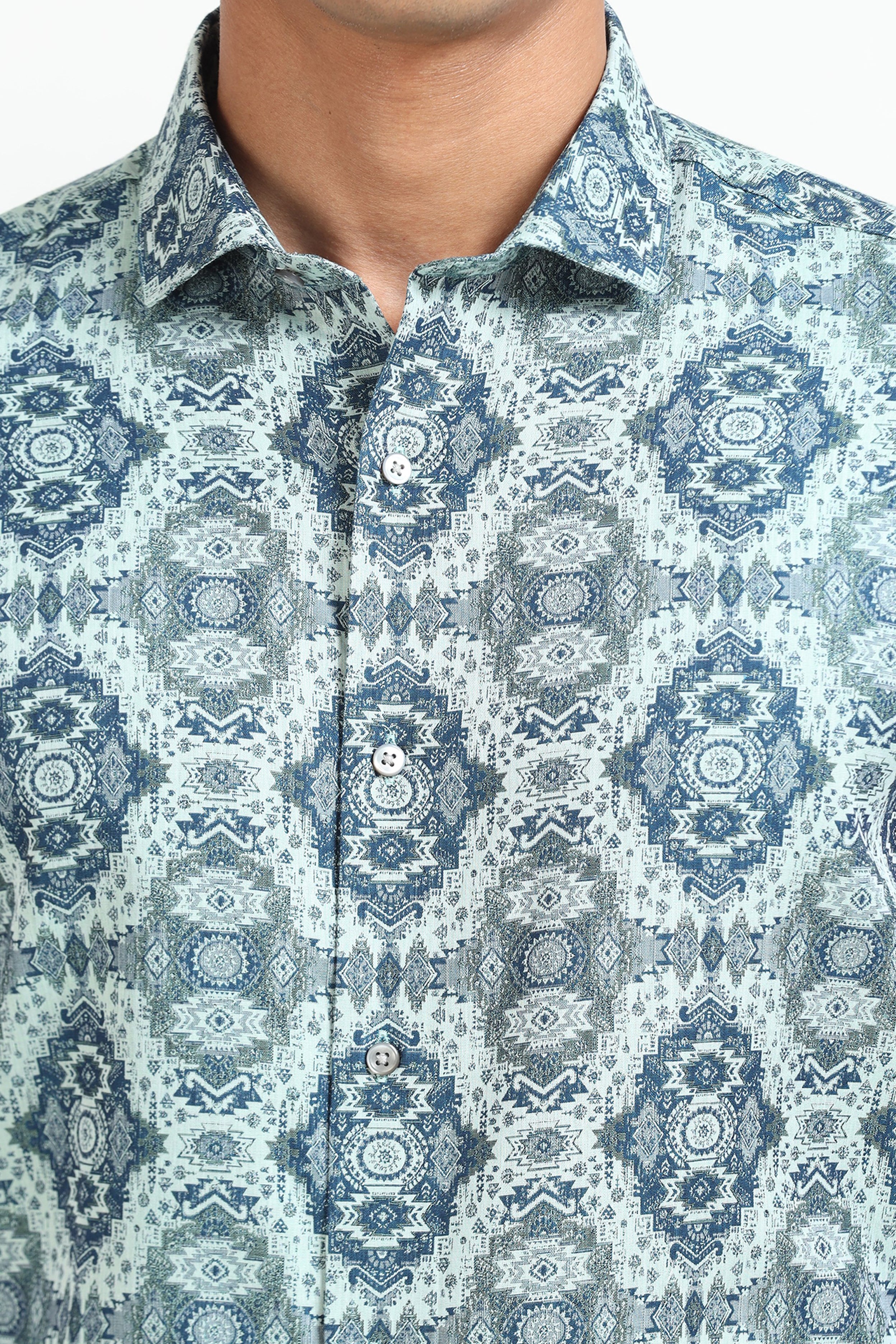 Indigo Kaleidoscope Shirt