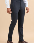 Navy Stripe Formal Trousers