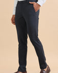 Navy Stripe Formal Trousers