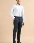 Navy Stripe Formal Trousers