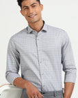 Grey Grid Elegance Shirt