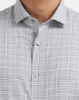 Grey Grid Elegance Shirt