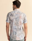 Half Sleeves Multi Abstract Print Shirt EOSS