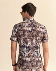 Half Sleeves Timber Print Shirt EOSS