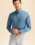 Teal Poplin Solid Shirt