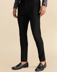 Black Zipper Formal Trousers