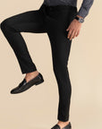 Black Zipper Formal Trousers