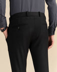 Black Zipper Formal Trousers