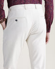 Cream Check Formal Trousers