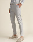 Light Grey Check Formal Trousers