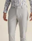 Light Grey Check Formal Trousers