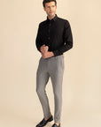 Grey Stripe Formal Trousers