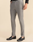 Grey Stripe Formal Trousers