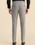 Grey Stripe Formal Trousers