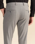 Grey Stripe Formal Trousers