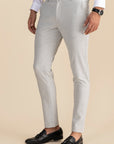 Light Grey Stripe Formal Trousers