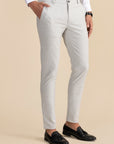 Light Grey Stripe Formal Trousers