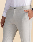 Light Grey Stripe Formal Trousers