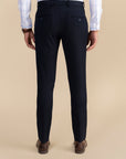 Navy Zipper Formal Trousers